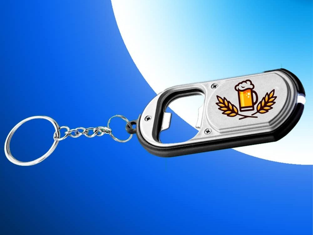 Abridor de botellas, Llavero con Led