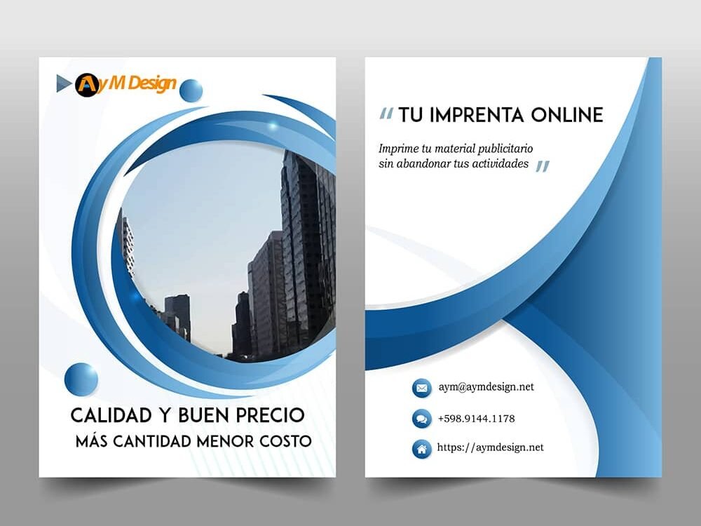 Flyers a todo color frente y verso
