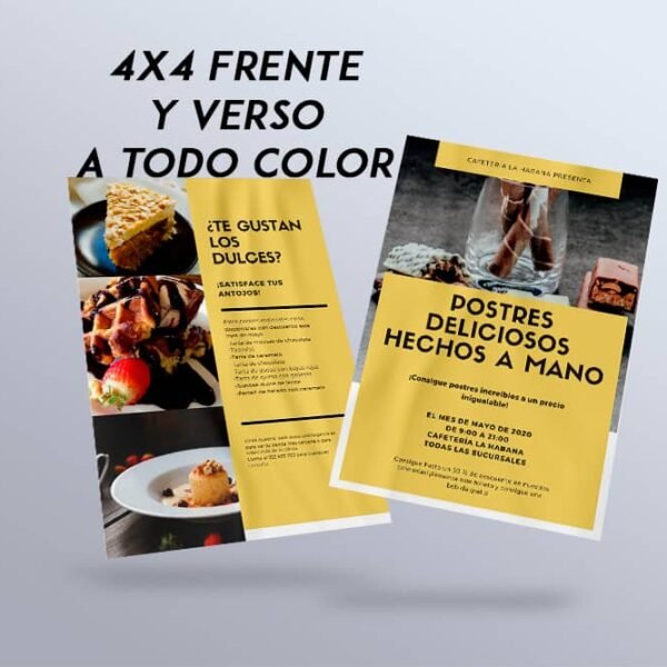 Folletos, flyers,folders a todo color