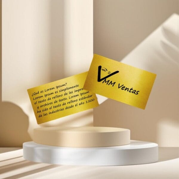 Tarjetas de Visita Gold Master - Imagen 4
