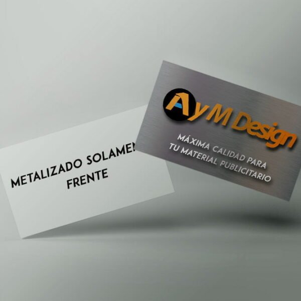 Tarjetas de Visita Metalizadas