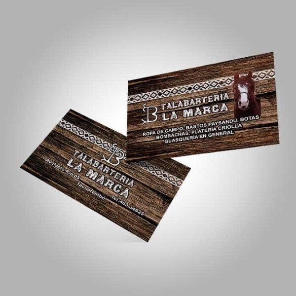 Tarjetas de Visita Papel Kraft