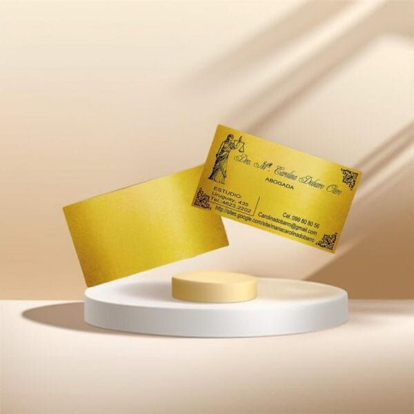 Tarjetas de visita Gold Master