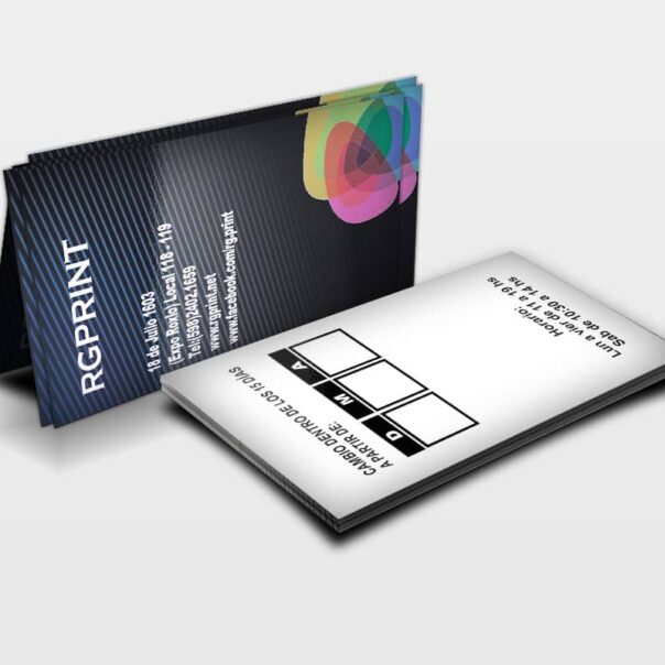 Tarjetas de visita Couché 250 grs