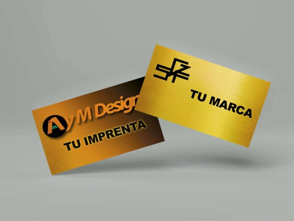 Tarjetas de Visita Gold Master