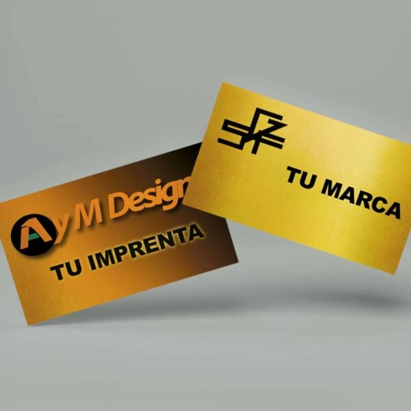 Tarjetas de Visita Gold Master